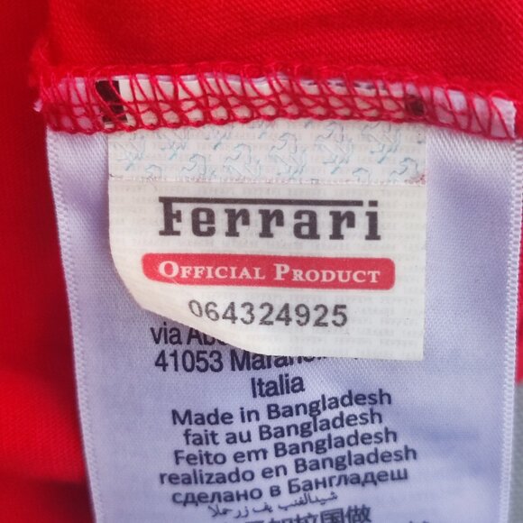 Ferrari World Abu Dhabi T-shirt women's size XL / US L red with gold rhinestones - Picture 6 of 10